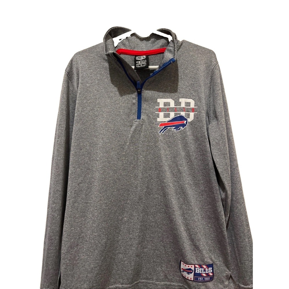 Boys NFL Buffalo Bills QuarterZip Size 8 Back To School